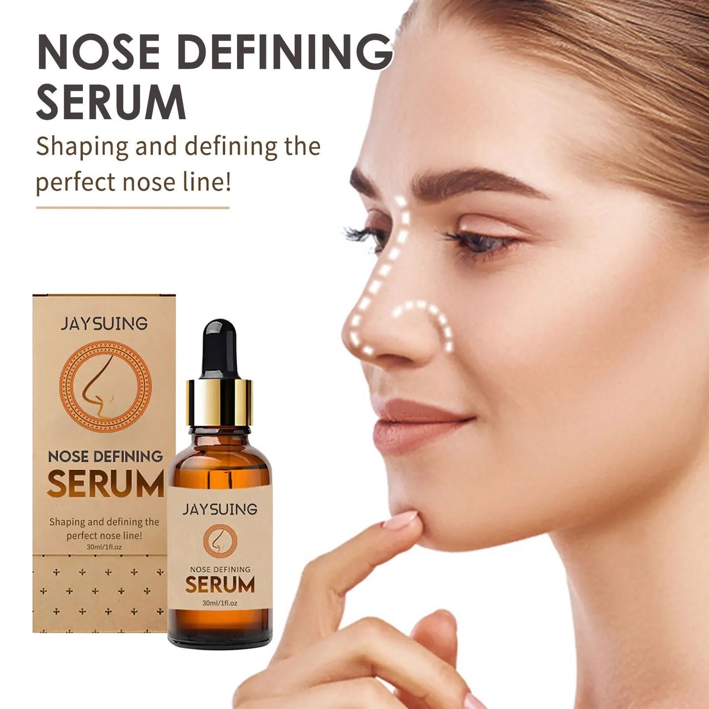 Nose Heighten Serum Rhinoplasty Firming Moisturizing Nasal Bone Remodeling Tighten Shaping Narrow Thin Smaller Nose Lift Essence