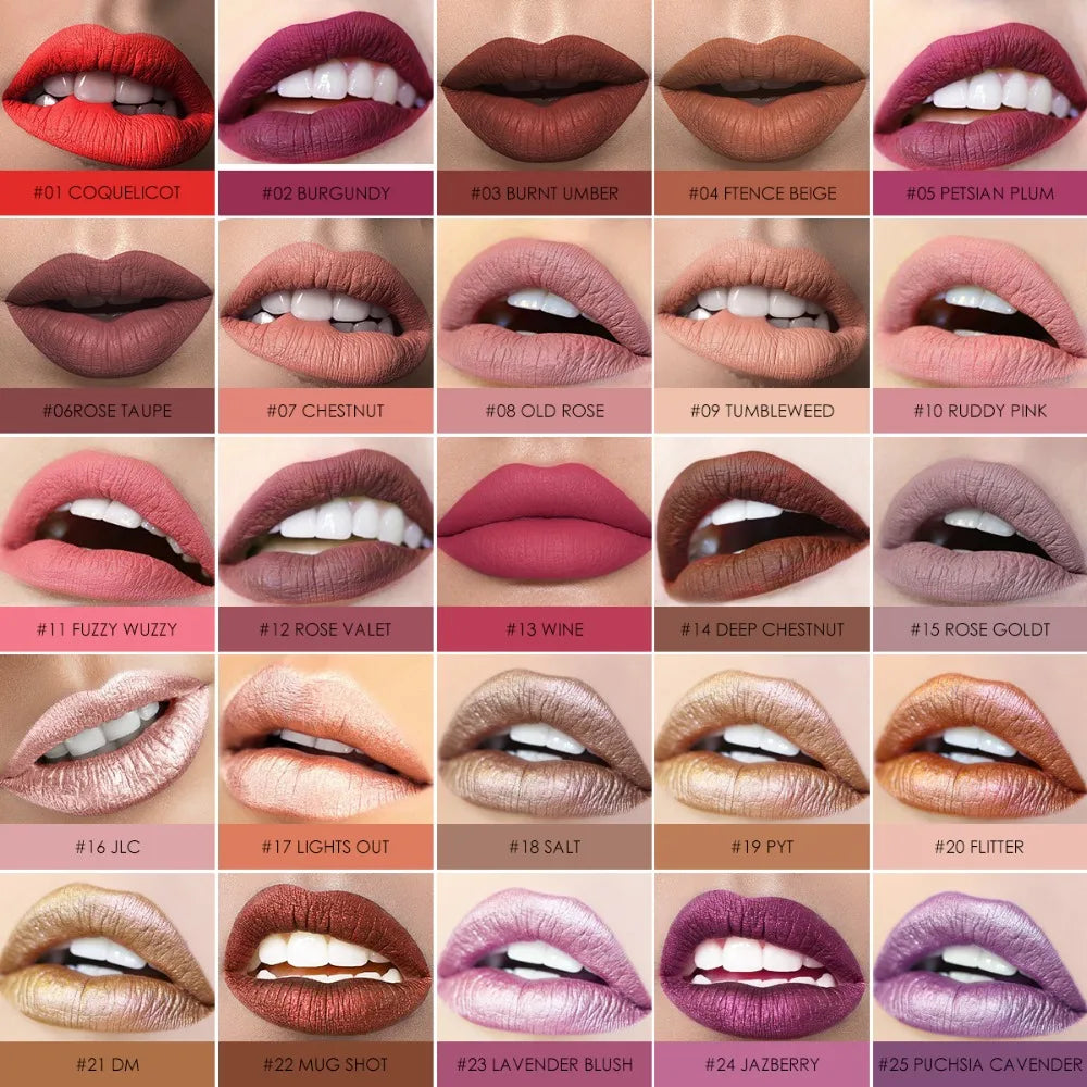 Focallure Wholesale Hot Liquid Lipgloss Matte Lipstick 37 Colors Waterproof Lip Stick Lip Tint Long Lasting Lips Makeup Woman