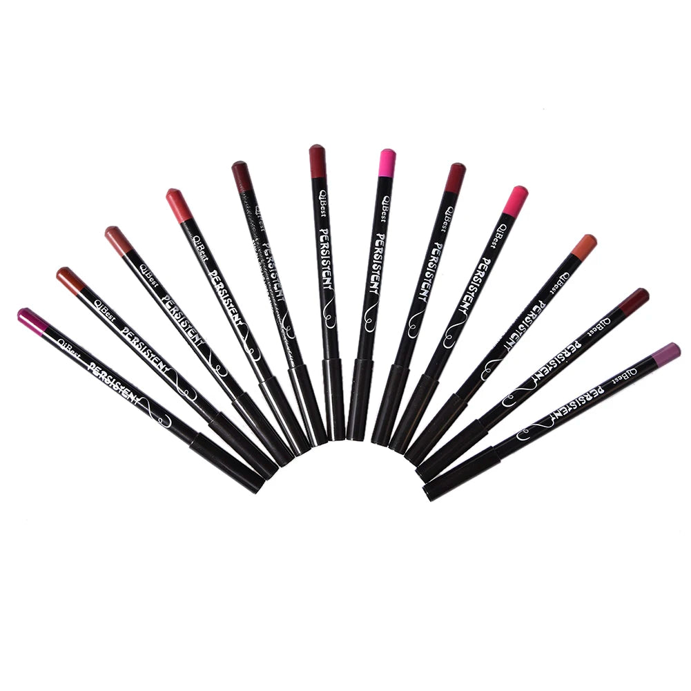 12Colors/Set Waterproof Lip Liner Pencil Brand New Professional Long Lasting Moisturizing Lipliner Lips Makeup Tools For Women