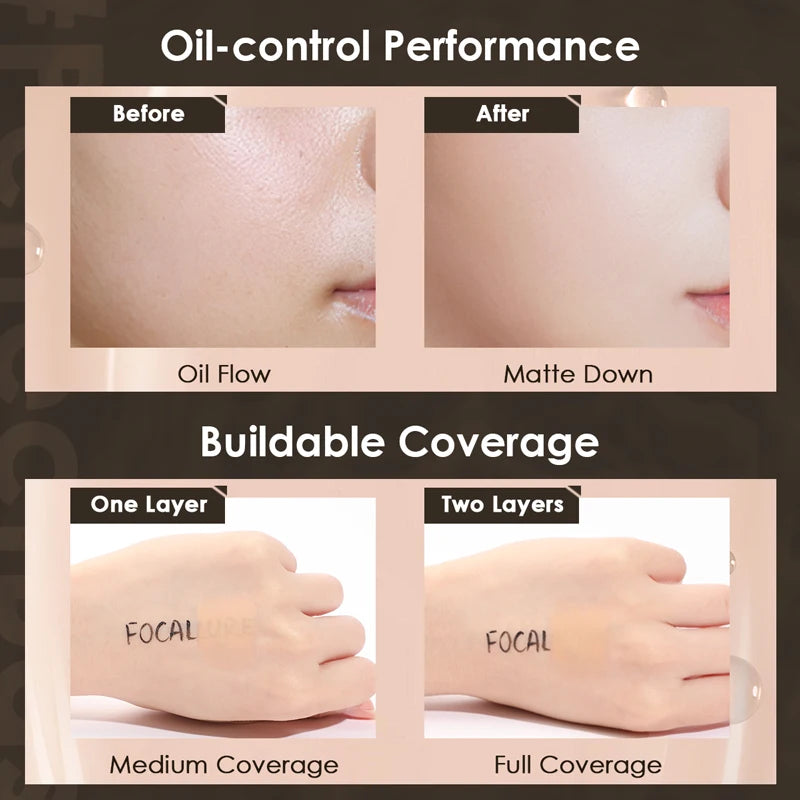 FOCALLURE Liquid Foundation Long-lasting Oil-control