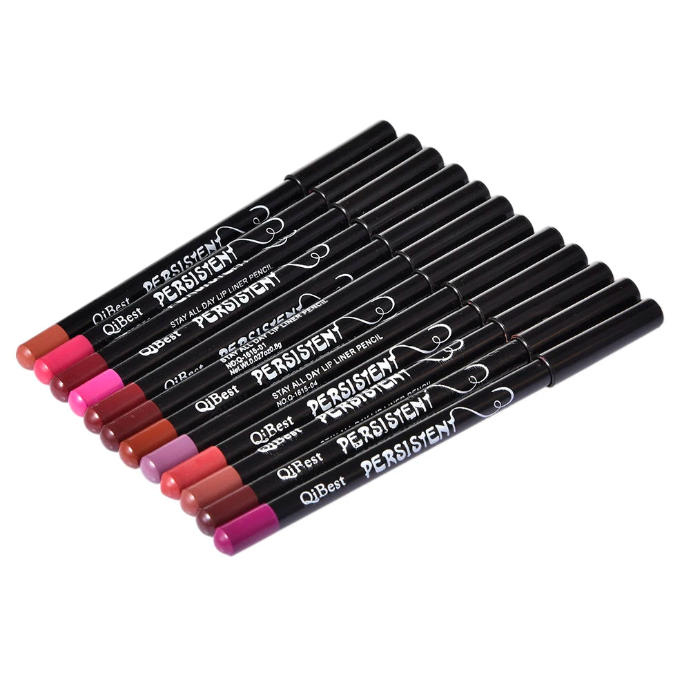 12Colors/Set Waterproof Lip Liner Pencil Brand New Professional Long Lasting Moisturizing Lipliner Lips Makeup Tools For Women