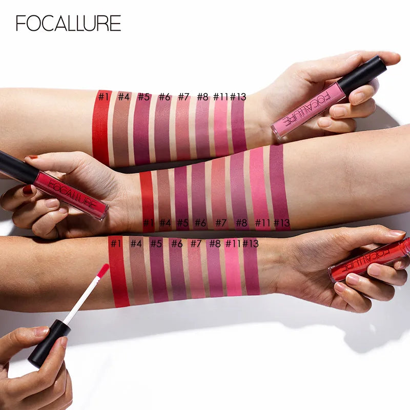 Focallure Wholesale Hot Liquid Lipgloss Matte Lipstick 37 Colors Waterproof Lip Stick Lip Tint Long Lasting Lips Makeup Woman