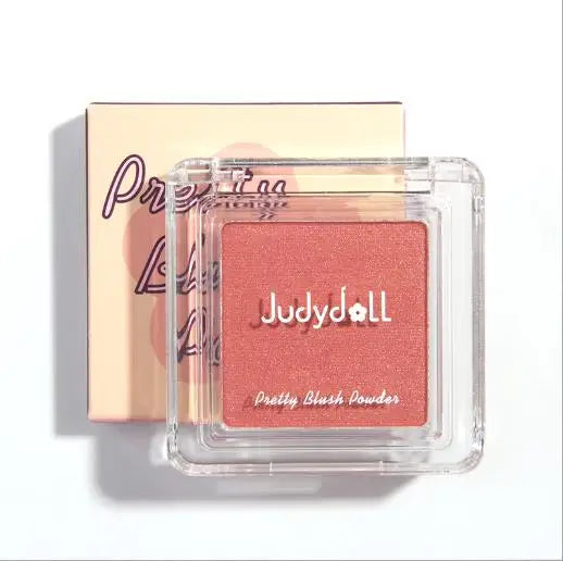 Judydoll Silky Monochrome Blush Nude Makeup Blush Apricot Roasted Milk Tea Natural Brighten Skin Tone Makeup Palette