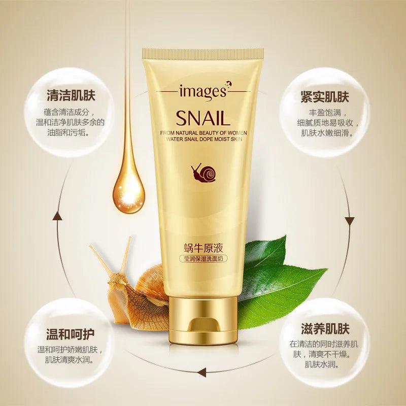 IMAGES Snail Essence Cleansing Gel Deep Clean Shrink Pores Hydrating Whitening Moisturizing 100g