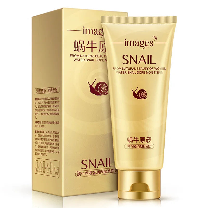 IMAGES Snail Essence Cleansing Gel Deep Clean Shrink Pores Hydrating Whitening Moisturizing 100g