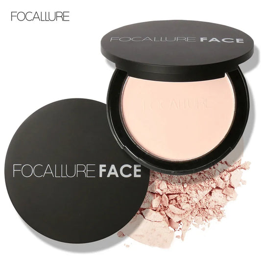 Mineral Face Pressed Oil Control Natural Foundation Powder 3 Colors Smooth Finish Concealer Setting