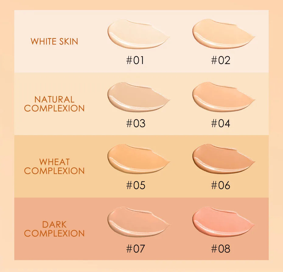 Focallure Base Face Liquid Foundation Cream Full Coverage Concealer