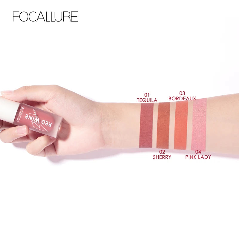 FOCALLURE Face Liquid Blusher Natural Looking Matte Cheek Blush Cream Make Up FA89