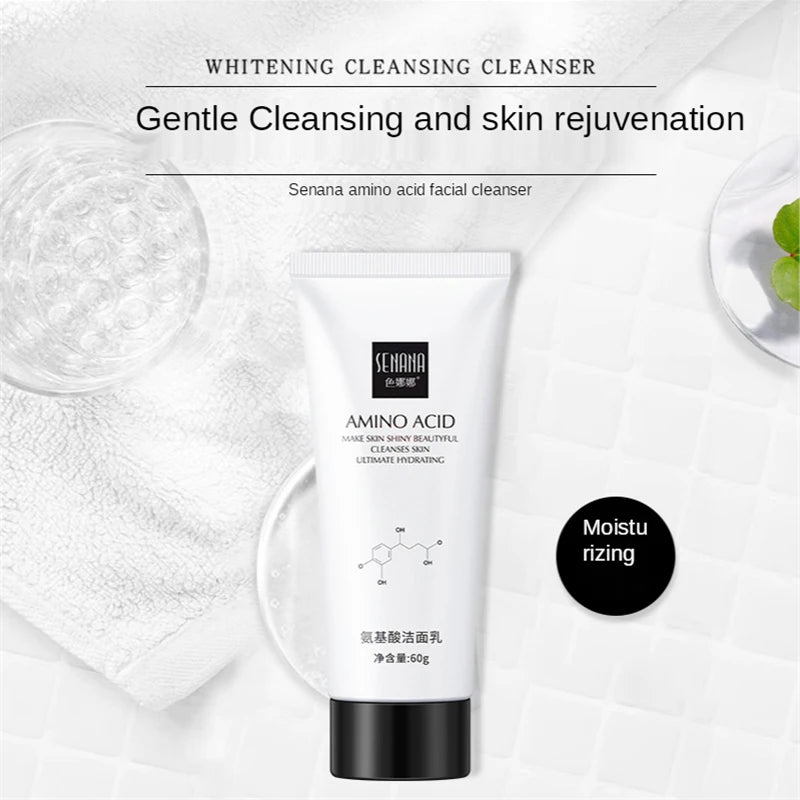 Nicotinamide Amino Acid Face Cleanser Facial Scrub Cleansing Acne Oil Control Blackhead Remover Moisturizing Brighten Skin Care