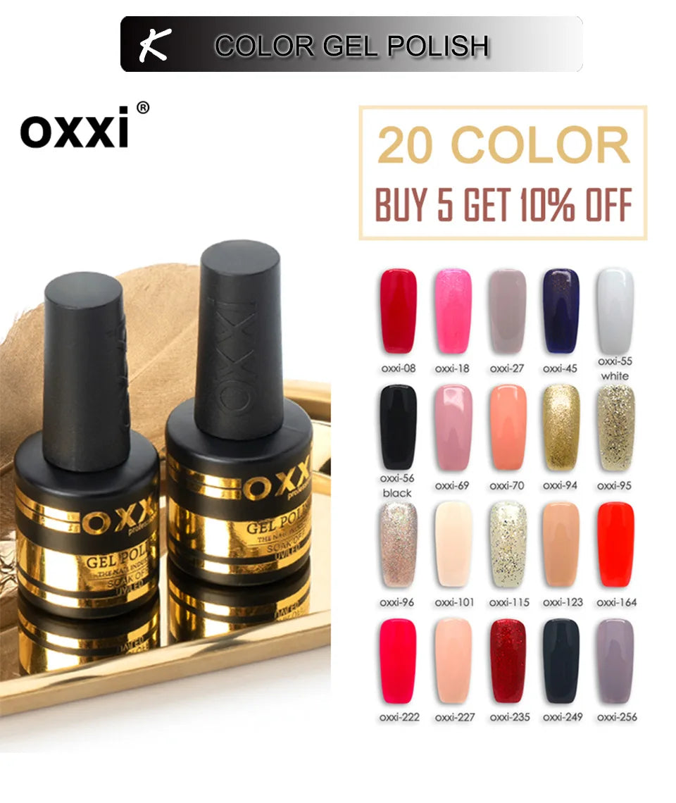 OXXI New Velvet Matte Top Coat Semi-permanent UV Nail Gel Varnish Hybrid Nails Art Desgin Matt Gellak Led Rubber Base and Top