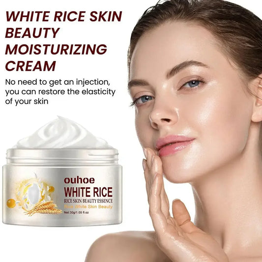 White Rice Anti Aging Remove Wrinkles Nourishing Moisturizing Firming Whitening Removing Cream Acne Cream Facial 30g And Polish