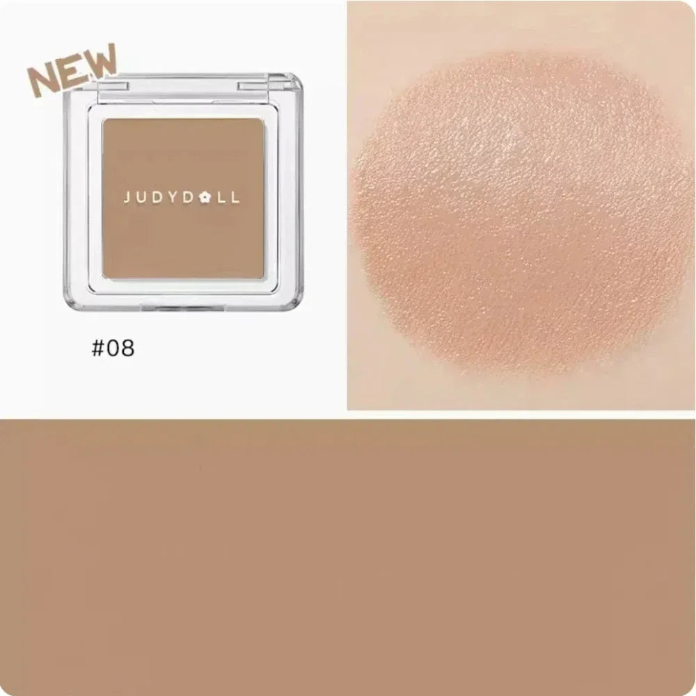 Judydoll Monochrome Blush Portable Silky Cream Multipurpose Blusher Eyeshadow Nude Natural Brighten Skin Tone Makeup Cosmetics