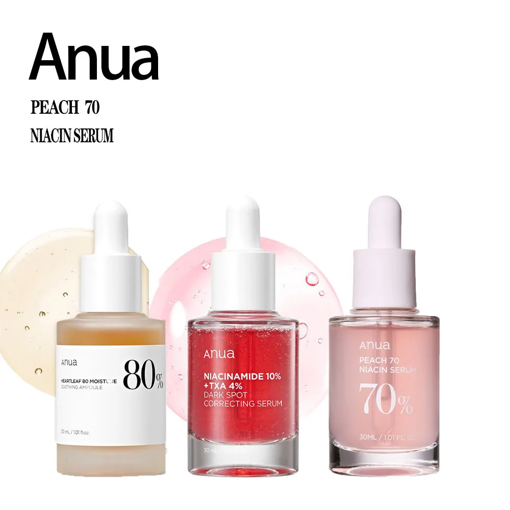 Authentic Korean Anua Heartleaf 77 skin care products toner makeup remover essence fades fine lines niacinamide essence cleanser