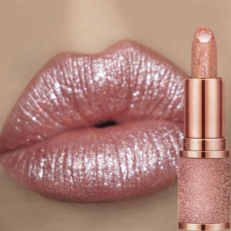 3 Colors Glitter Lipstick Temperature Color Changing Waterproof Long Lasting Nonstick Cup Lip Gloss Pink Sexy Cosmetics Makeup