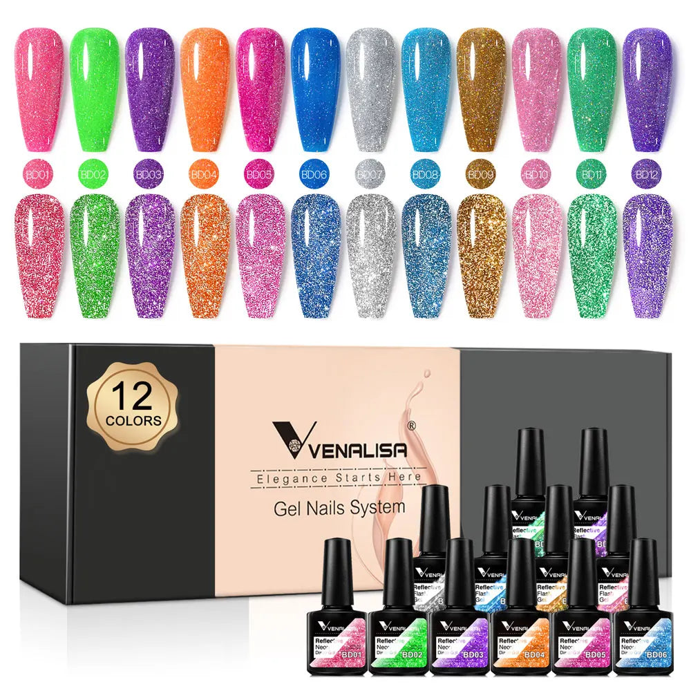 6/12pcs/lot Venalisa Gel Nail Polish New Arrival VIP Kit Nude Natural Color Series Brown Earth Coffee Rubber Base Coat Jelly Gel