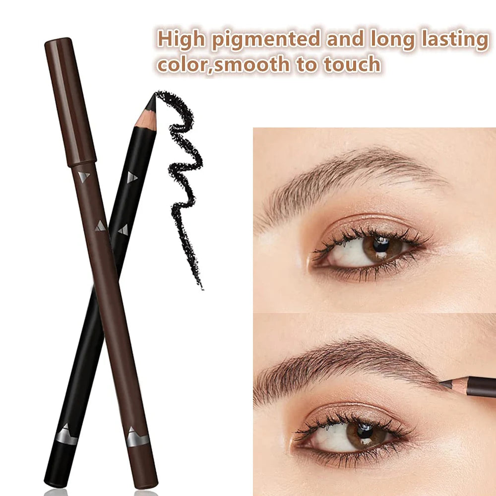 6pcs Eyebrow Pencil Waterproof Easy to Color Long Lasting Eye Liner Gel Pen Women Professional Eye-Makeup Pencil Cosmetic Tools