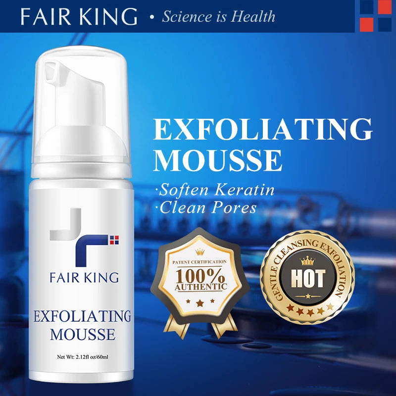 FAIR KING Facial Exfoliating Mousse Facial Cleanser Exfoliator For Face Scrub Deep Remove Cleaning All Skin Types Smooth Moistur