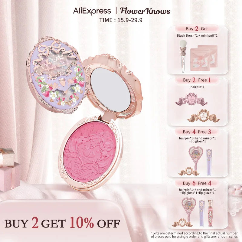 Flower Knows Strawberry Rococo Series Embossed Blush