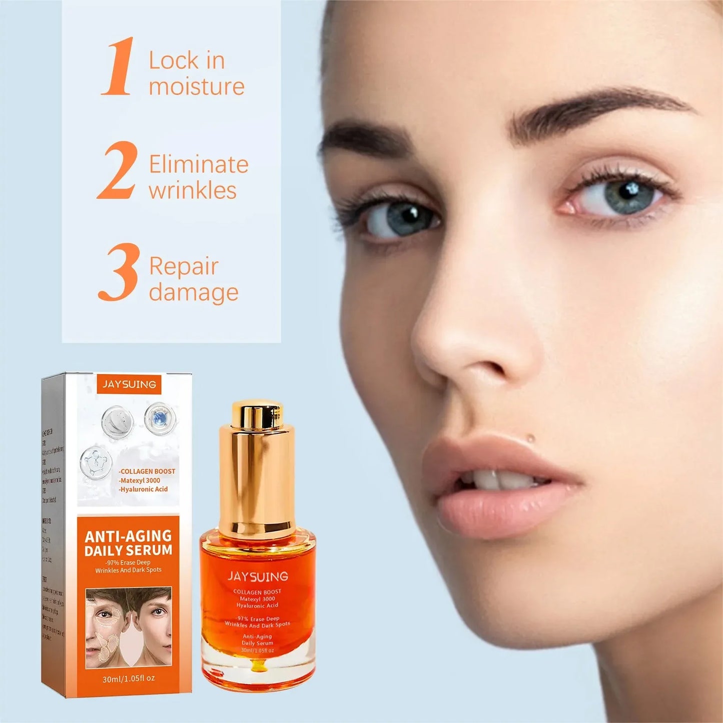 Collagen Boost Serum W-rinkle Removal Dark S-pot Corrector Fade Fine Line Lifting Firming W-hitening Hydrating Anti A-ging Serum