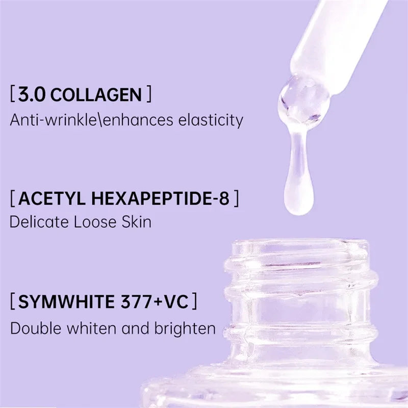 Anti Aging Skin Care Collagen Face Serum Wrinkle Removal Hyaluronic Acid Forehead Fine Lines Lifting Repair Facial Serum