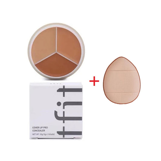 Korea Tfit 3 Color Concealer Palette Professional Makeup Face Eye Contour Face Spot Concealer Dark Circle Correcting Face Makeup