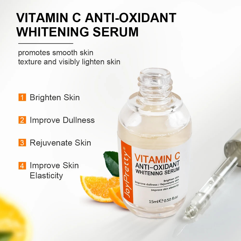 Vitamin C Serum For Face Dark Spots Fading Hyaluronic Acid Moisturizing Plumping Whitening Serum Skin Care Products JoyPretty