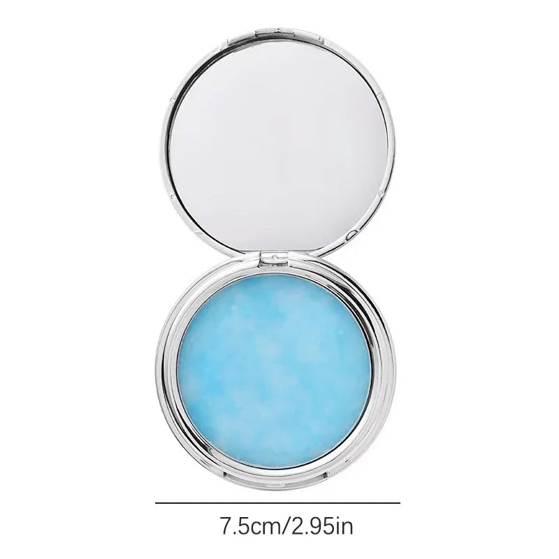 Blue Sky Setting Powder Cake Natural Long-Lasting Oil Control Face Foundation Waterproof Matte Compact Loose Powder Makeup