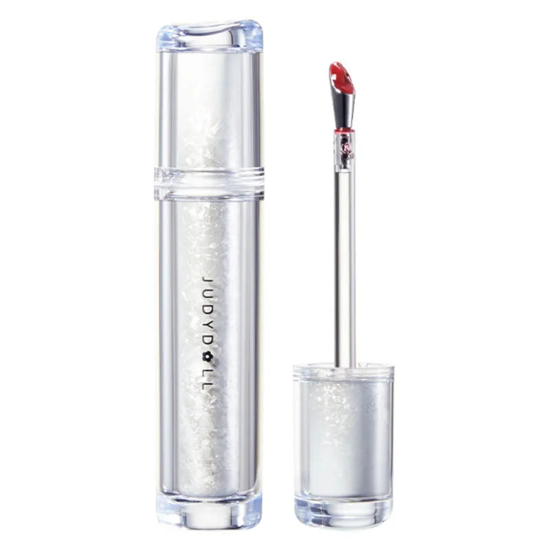 Judydoll Lip Glaze Lipstick Ice Iron Head  Moisturizing Liquid Lip Tint Mirror Gloss Lip Gel