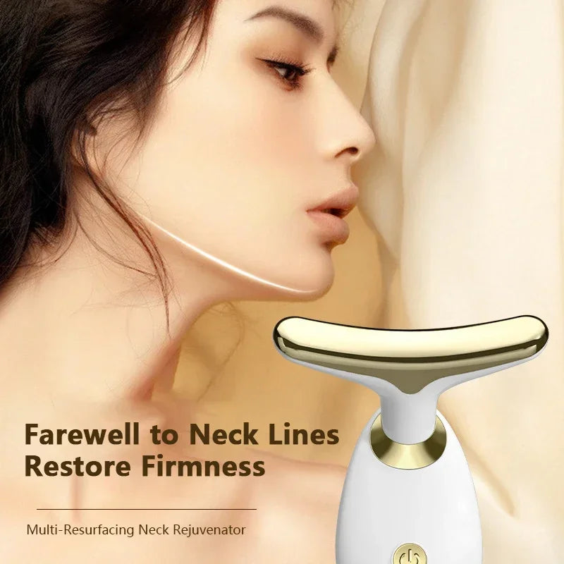 New Anti Neck Wrinkle Remover Face Beauty Device Therapy Skin Tighten Prevent Aging Double Chin Lift Massager Care Tools V-Face