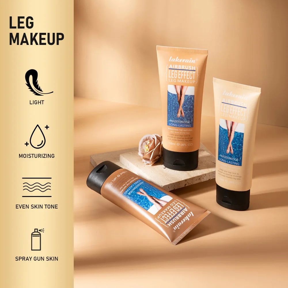 Leg Concealer Even Skin Waterproof Sweatproof All Day Long Lasting Leg Highlights Cream Cover Freckles Blemishes Natural Makeup