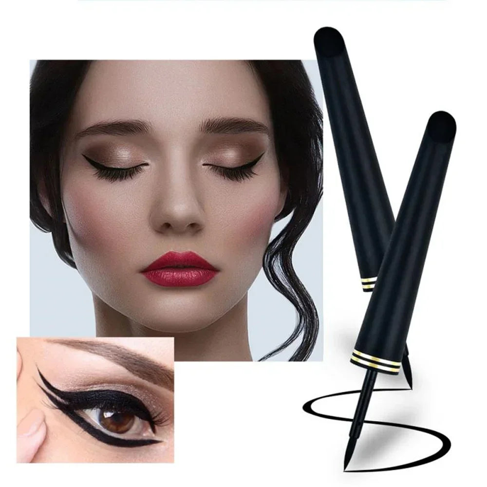 Liquid Eyeliner Black Smooth Eye Liner Pencil Waterproof Natural Long Lasting Quick Dry Non-Smudging Cosmetics Makeup