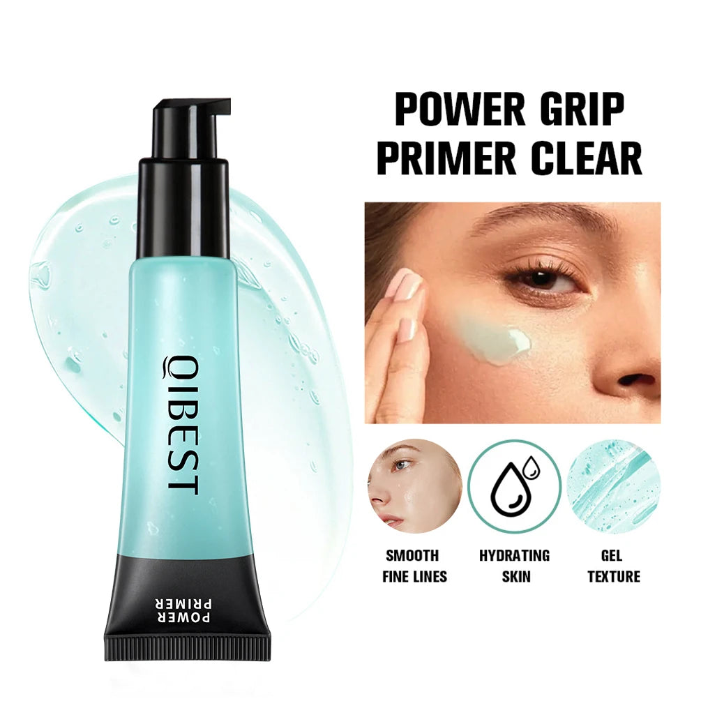 Power Grip Primer Colorless Gel-Based Hydrating Face Primer Evens Skin Makeup Base Invisible Pore Smoothing Lasting Make Up