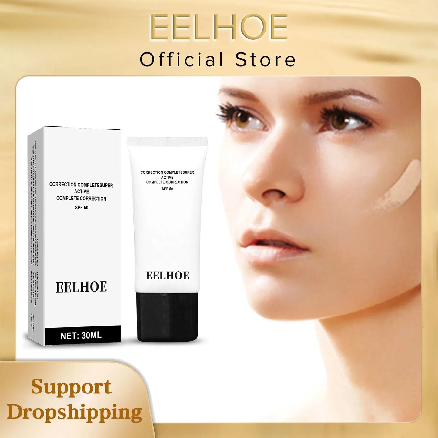 EELHOE CC Cream Soft Makeup Primer Cream Moisturizing Whitening Face Brightening Skin