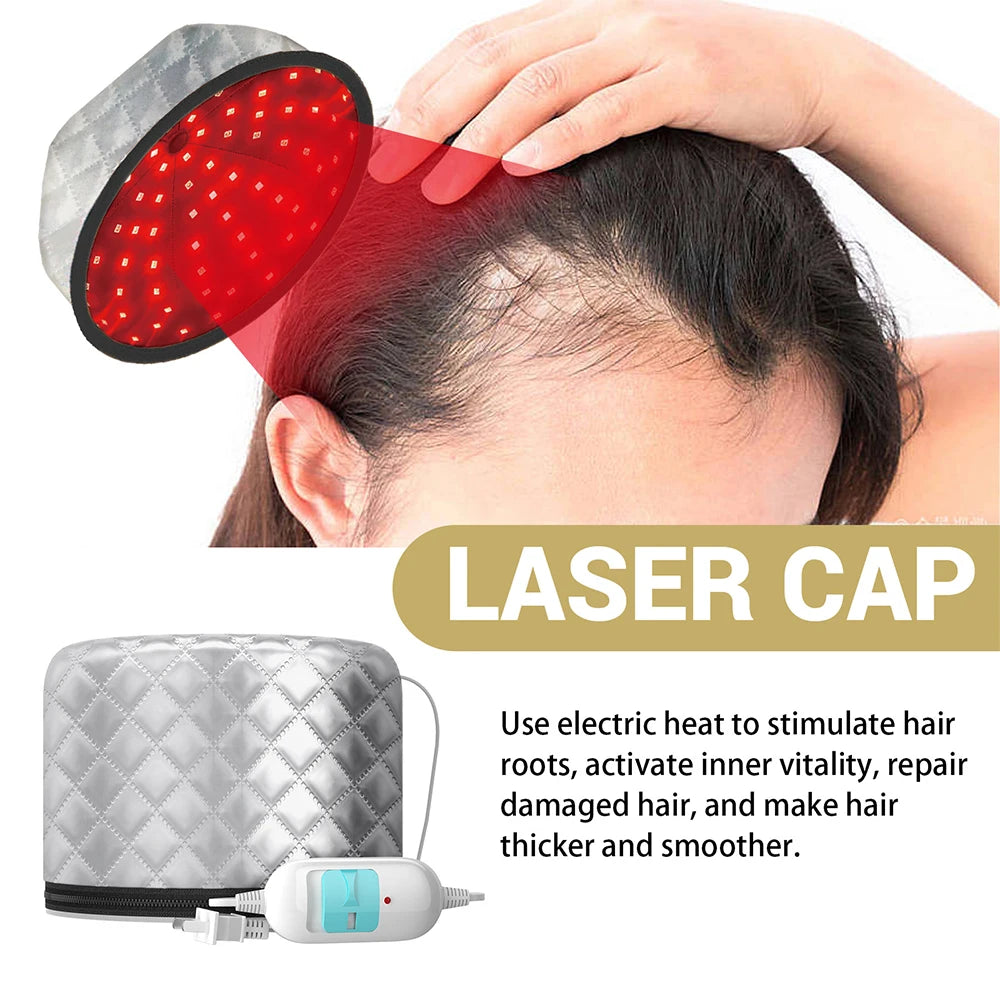 Hair Steamer Cap Electric Hair Heating Cap SPA Nourishing Hair Care Cap Waterproof Anti-electricity Control Heating Baked Oil