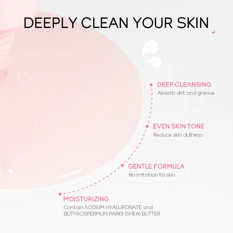 Sakura Peeling Face Mask Deep Cleansing  Firming Brightening Blackhead Removed Tear Off Mask Facial Skin Care 50g