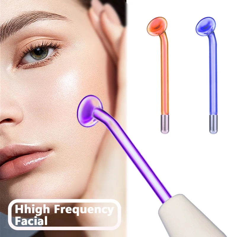 High Frequency Facial Therapy Wand For Face Anti Aging Acne Electrotherapy Wand Glass Massager For Face Skin Care