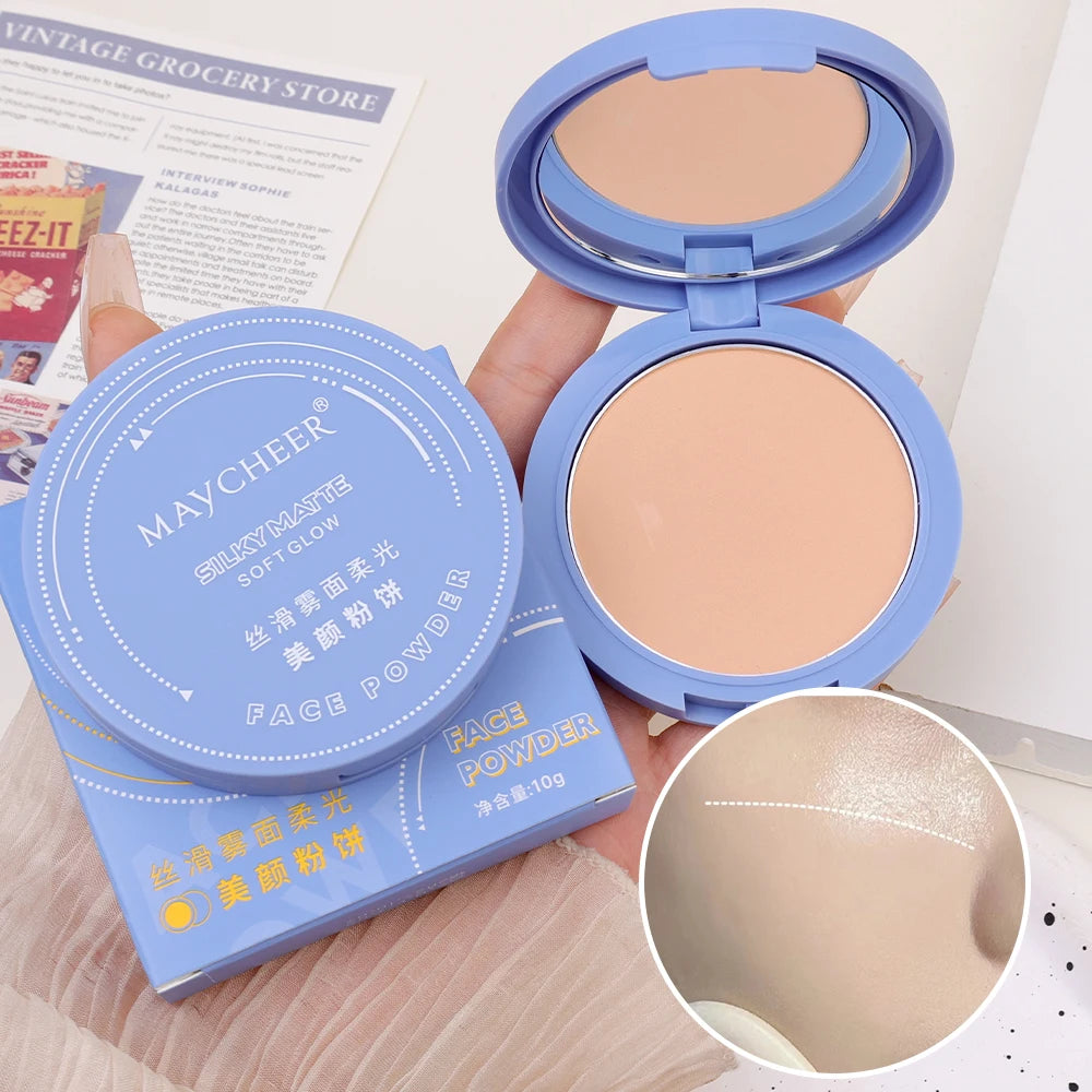 Face Setting Powder Long Lasting Oil-Control Matte Waterproof Smooth Face Finishing Pressed Powder Concealer Loose Powder Makeup