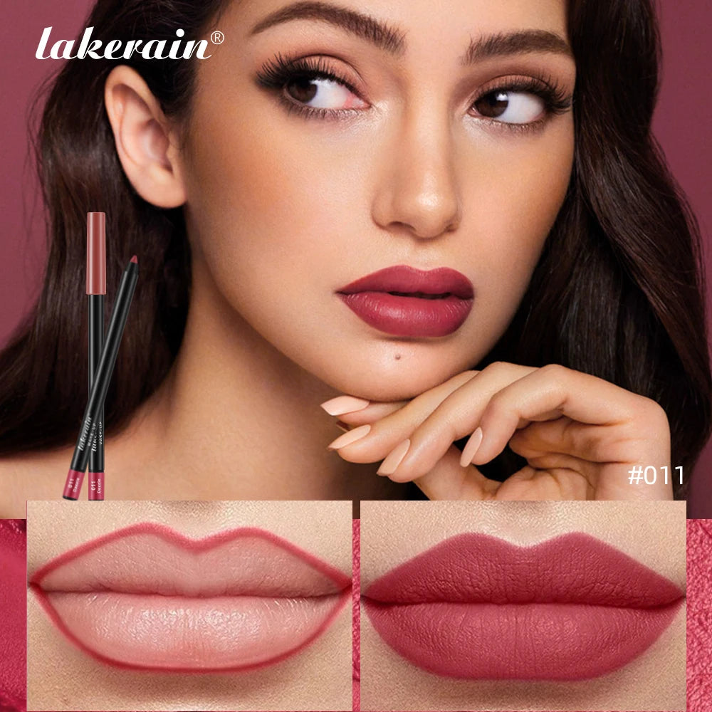 Waterproof Matte Brown Lip Liner 12 Color Long Lasting Moisturizing 2024 Lip Pencil Women Natural Lipstick Makeup Lip Cosmetic