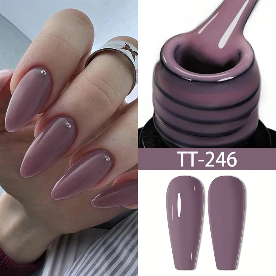 TARTU 8ml Gel Nail Polish Pink gray brown Nude Nails Art Soak Off UV/LED Manicure Beautylux Vernis Semi Permanent Esmalte