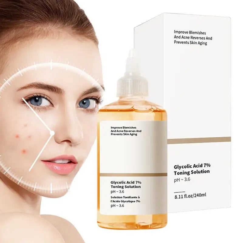 Glycolic Acid 7% Toning Solution Ordinary Acne Remover Lifting Firming Wrinkles Glowing Facial Care Glycolic Acid Toner