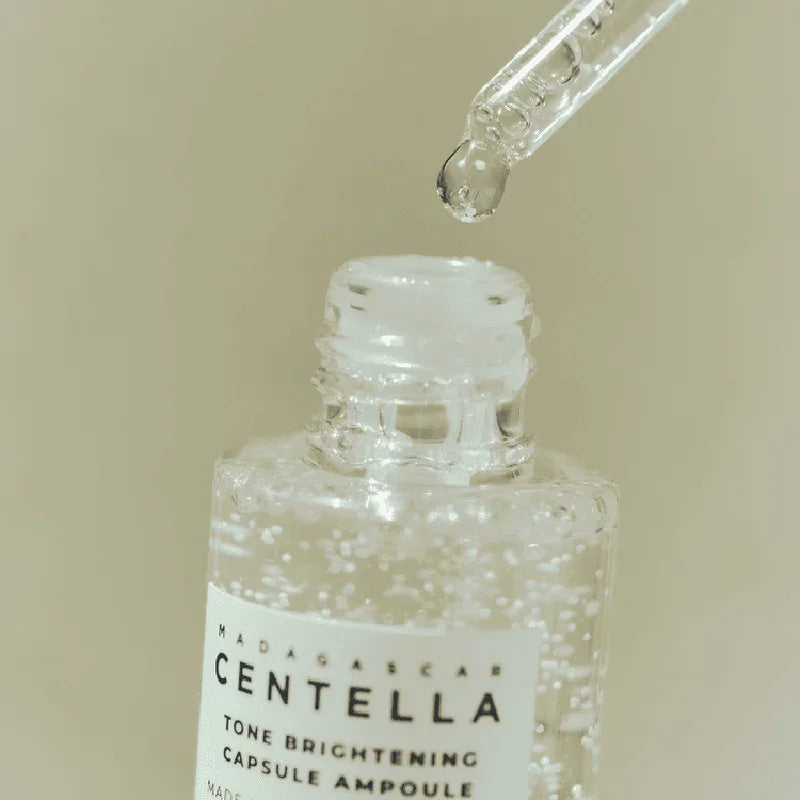 Centella Asiatica Extract Moisturising, Calming & Brightening Facial Essence Capsule Ampoule Daily Skin Care Solution