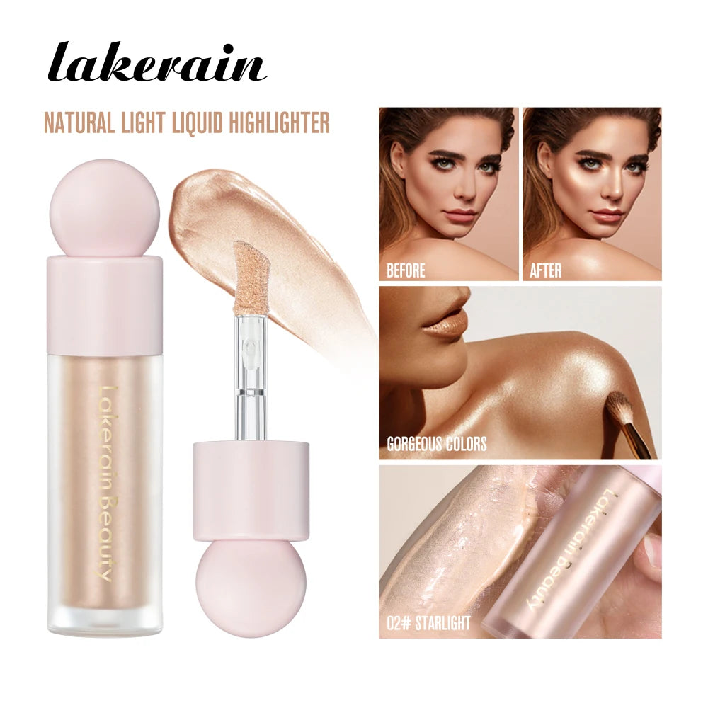 Rare Light Liquid Highlighter Luminizer For Body Face Contouring Bronzer Silky Glow Contour Shimmer Illuminator Beauty