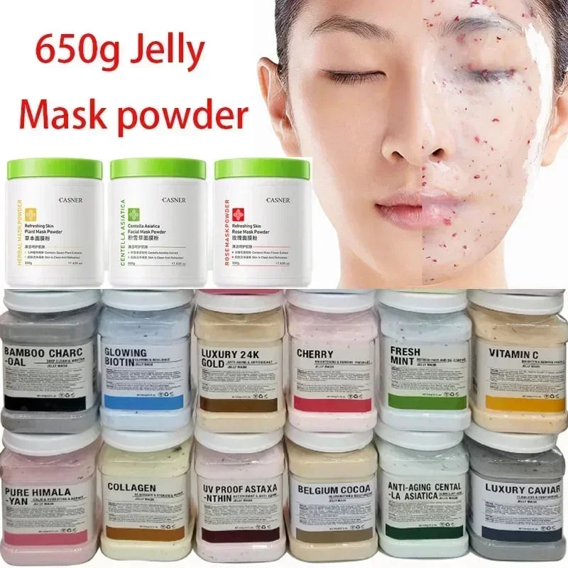 Arbutin Rose Jelly Mask Powder DIY Hydrojelly Masks Peel Off Vitamin C Hyaluronic Acid Facial Skin Care 24K Gold Mud Mask