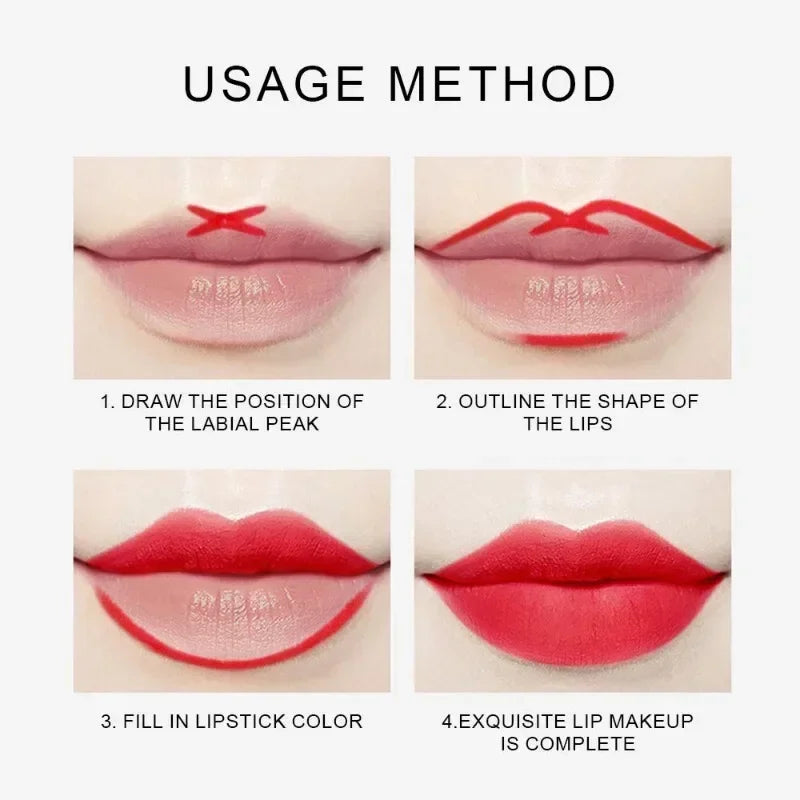 12 Pcs/Set Waterproof Lip Liner Pencil Nude Color Matte Lipliner Moisturizing Long Lasting Lipstick Professional Makeup Lip Tint