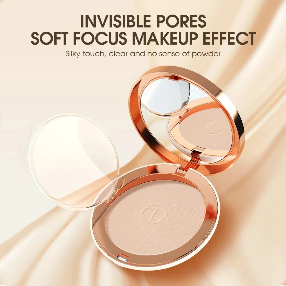 O.TWO.O Face Setting Powder Fine Powder Texture Oil-Control 3 Colors Matte Smooth Finish Makeup Pressed Powder