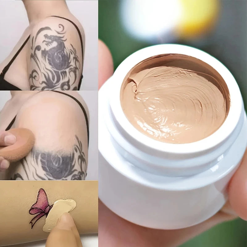 Waterproof High Concealer Foundation Lasting Concealer Suitable Tattoo Scars Acne Marks Dark Circles Uniform Skin Makeup