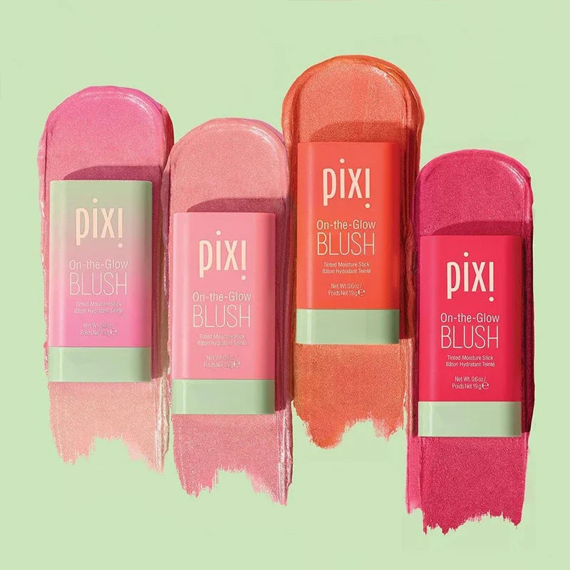 Functional Pixi Blush Stick Waterproof Easy Color Natural Lustre Rouge Blusher Color Rendering Brightening Skin Tone Vibrant