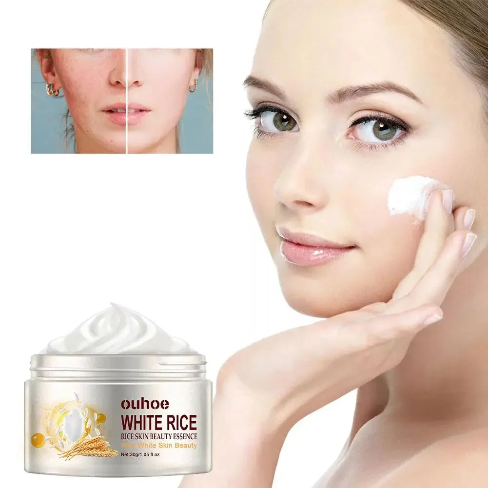 White Rice Anti Aging Remove Wrinkles Nourishing Moisturizing Firming Whitening Removing Cream Acne Cream Facial 30g And Polish