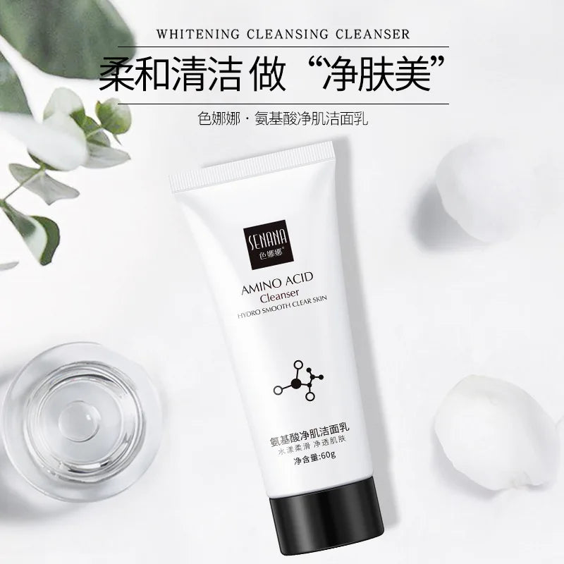 Amino Acid Face Cleanser Moisturizing Brightening Hydrating Oil Control Nourishing Skin Care Facial Cleaning Tools