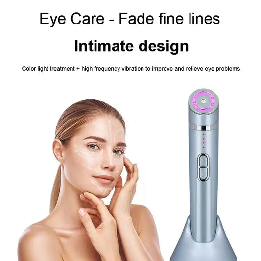 Red Light Therapy Anti-Aging Eye Massager Hot Compress Eyes Fatigue Relief Relaxation Relieve Dark Circles EMS Vibration Eye